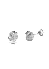 Designer 92.5 Sterling Silver Twisted Knot stud Earrings for Kids