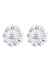 Pair of Flower Shape Studs in 925 Silver