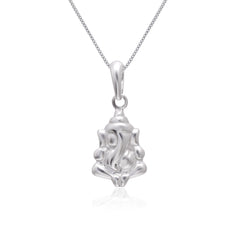 Ganpati 92.5 Sterling Silver Small Pendant with 18 inch Chain