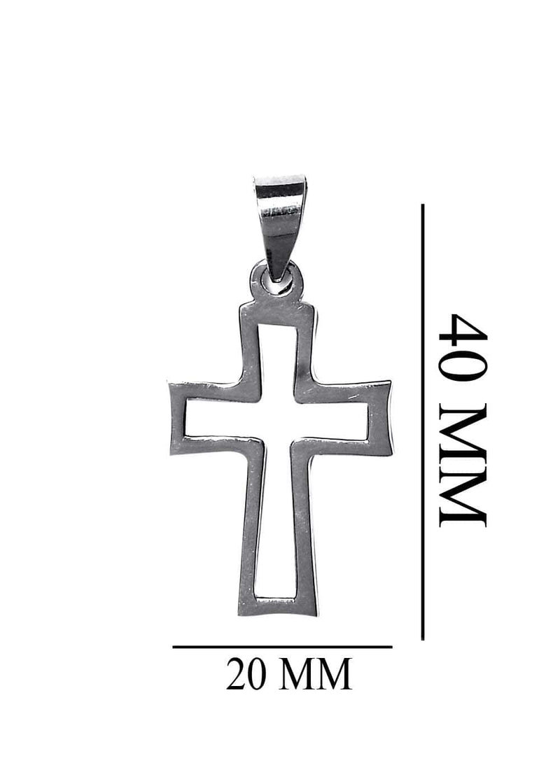 925 Silver Holy Cross Pendant in 18 inch 925 Silver Chain