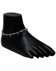Beautiful Single Anklet in Silver Alloy