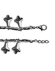 Fashionable Single Anklet in Silver Alloy