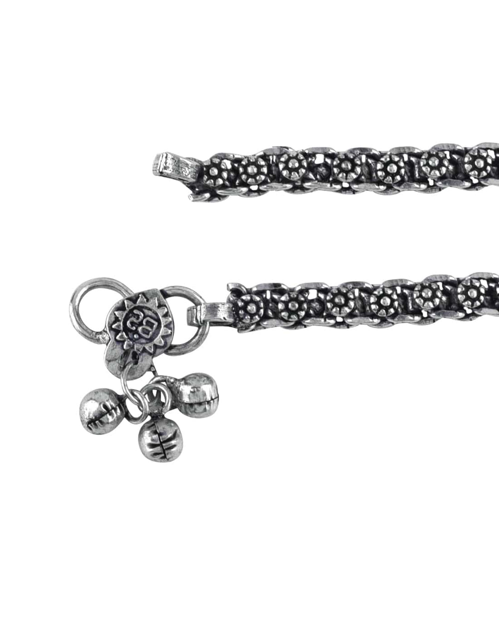 Boho Single Anklet in Silver Alloy