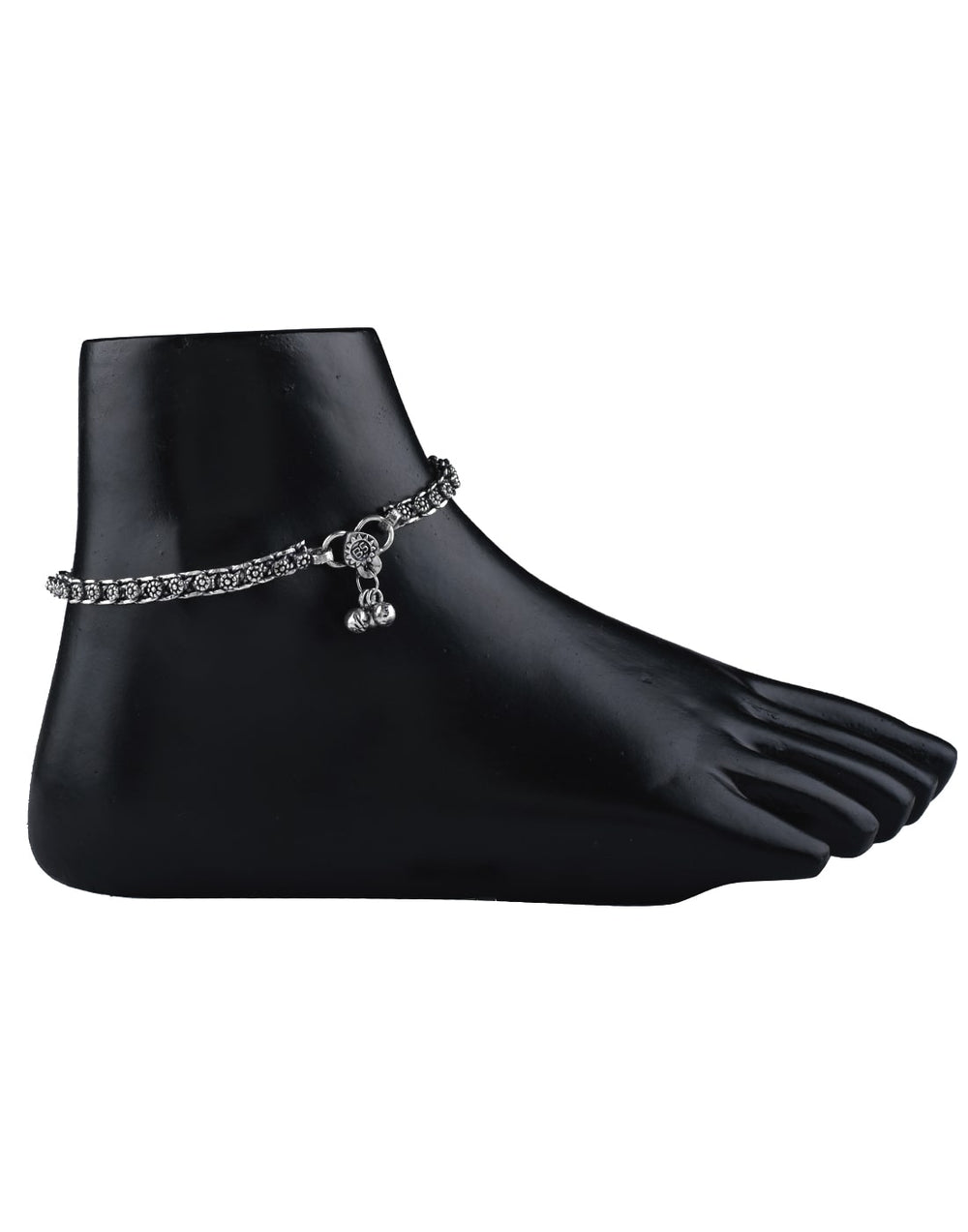 Boho Single Anklet in Silver Alloy