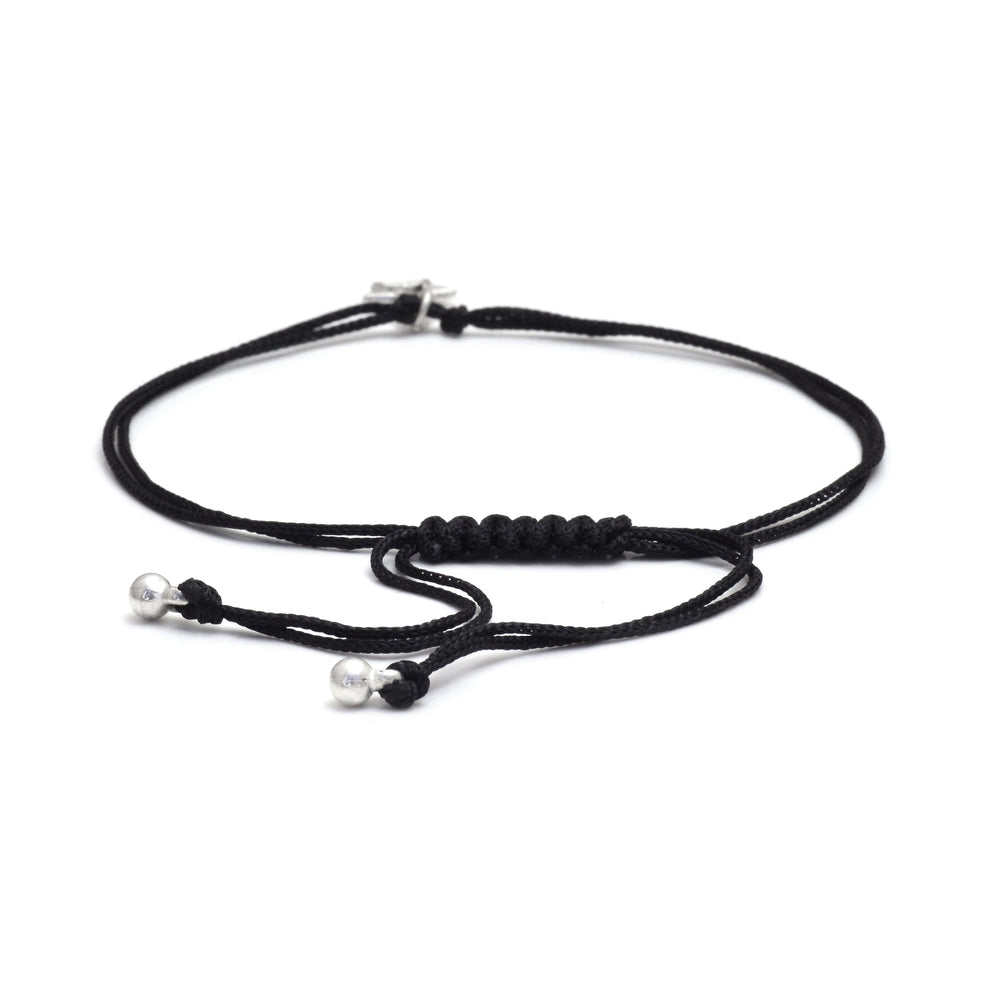 Star Anklet with Adjustable Black Thread