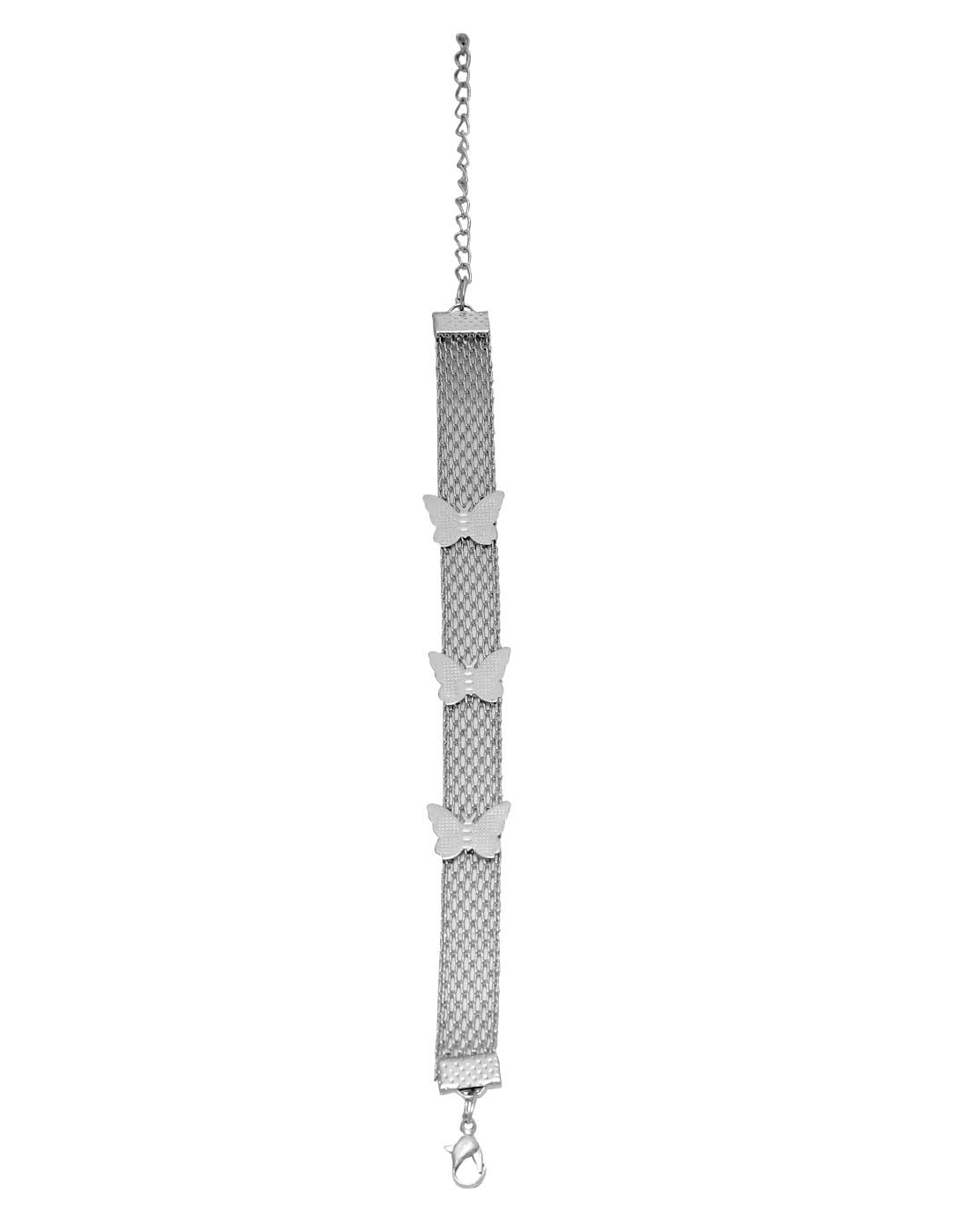 Unisex Bracelet in Silver Alloy