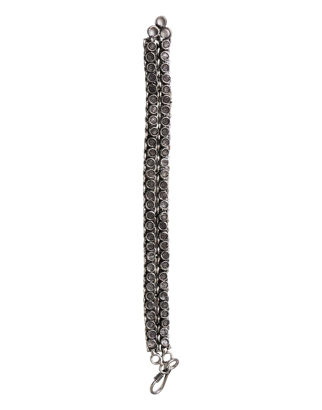 Unisex Bracelet in Silver Alloy