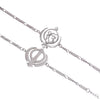 Handmade Combo of Holy Sikh Ek Onkar And Khanda Silver Alloy Bracelet