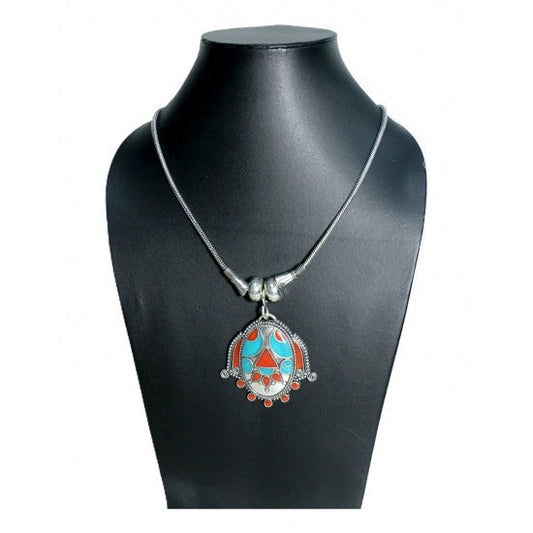 Semi Precious Stone Tribal Look Necklace