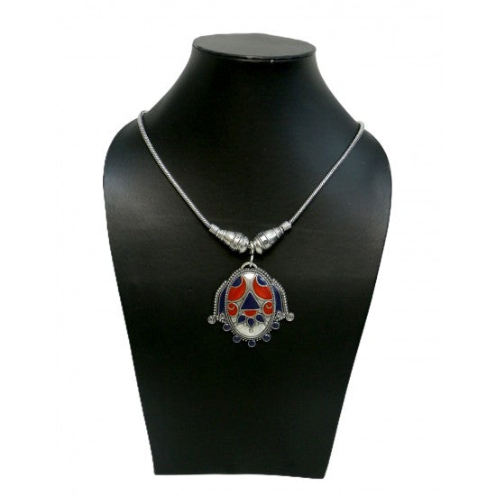 Semi Precious Stone Tribal Look Necklace