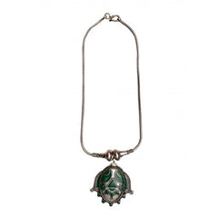 Malachite Stone Tribal Look Necklace