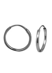 Pure 92.5 Sterling Silver Light weighted  Hoop Earrings