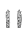 92.5 Sterling Silver Unisex Hoops Earrings