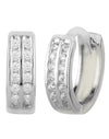92.5 Sterling Silver Unisex  Hoops Earrings
