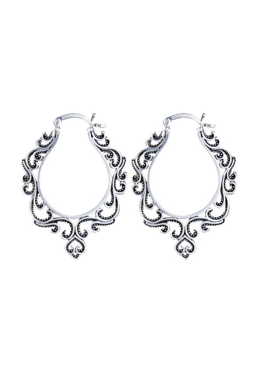 Pure 92.5 Sterling Silver Unisex Hoops Earrings