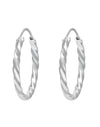 Pure 92.5 Sterling Silver Hoop Earrings