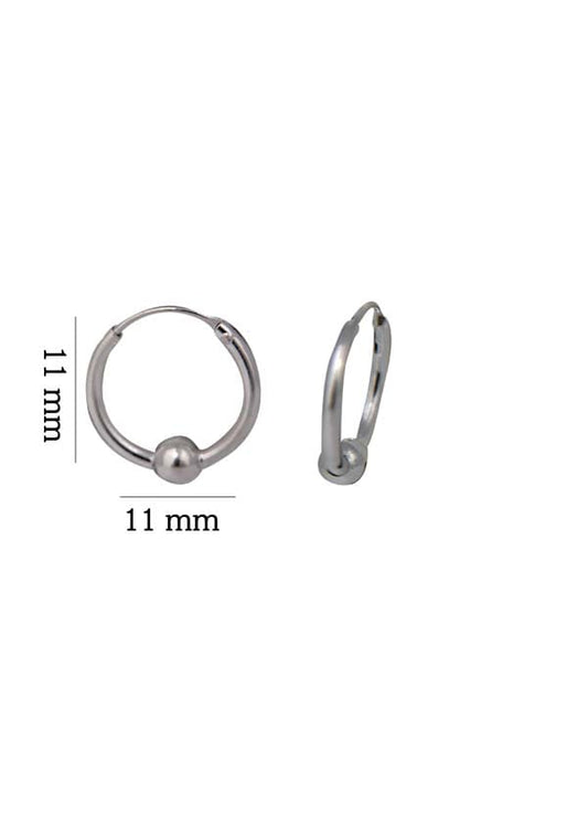 Pure 92.5 Sterling Silver Hoop Earrings