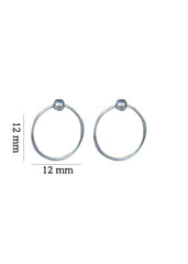 Pure 92.5 Sterling Silver Light weighted Hoop Earrings