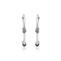 Designer and Trendy Pure 92.5 Sterling Silver Oxidised Hoops Balis