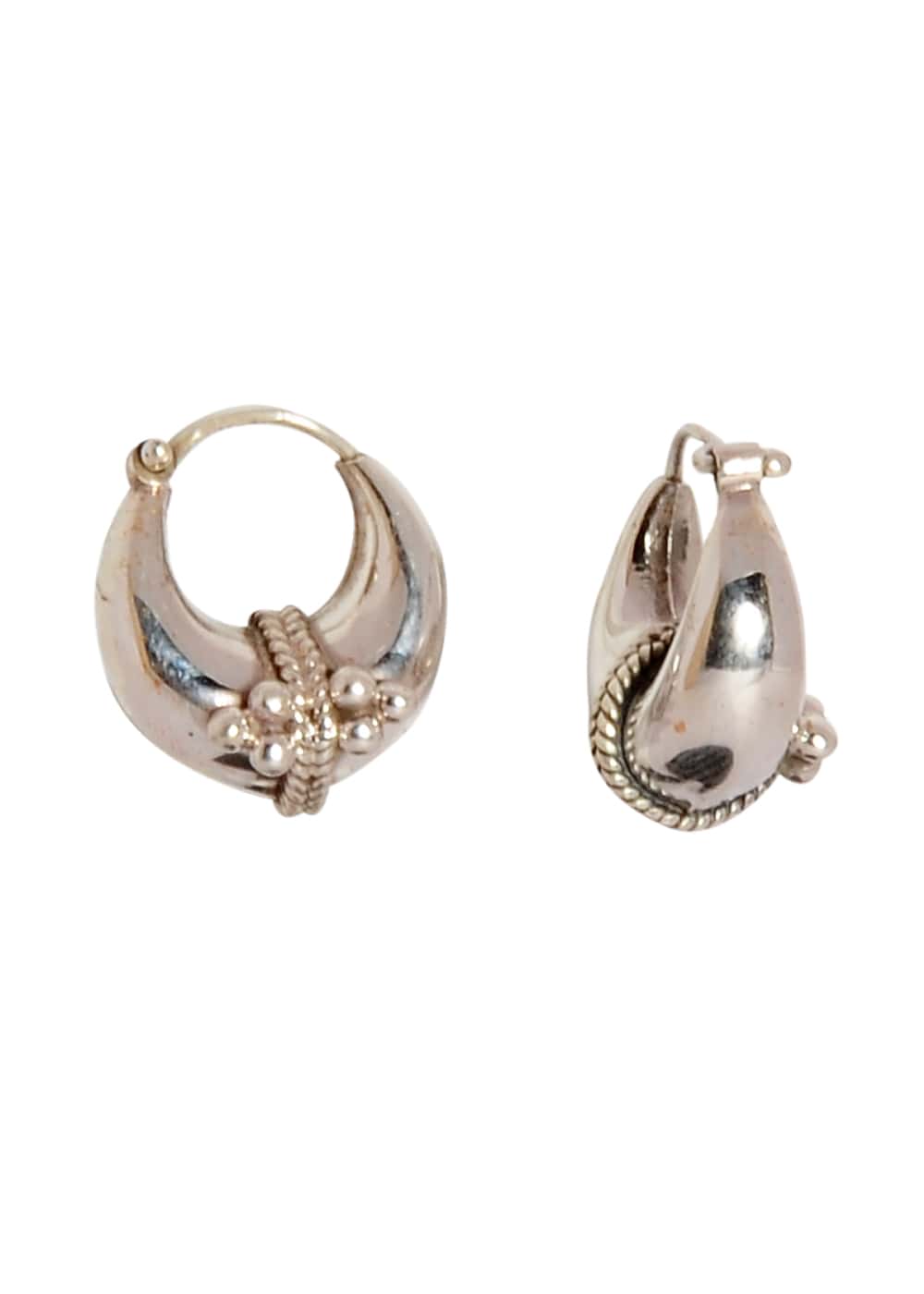 Pure 925 Sterling Silver Unisex Hoop Earrings