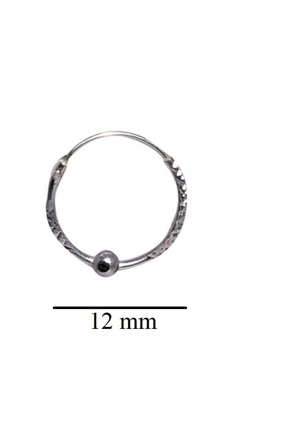 Pure 925 Sterling Silver light weighted Hoop Earrings