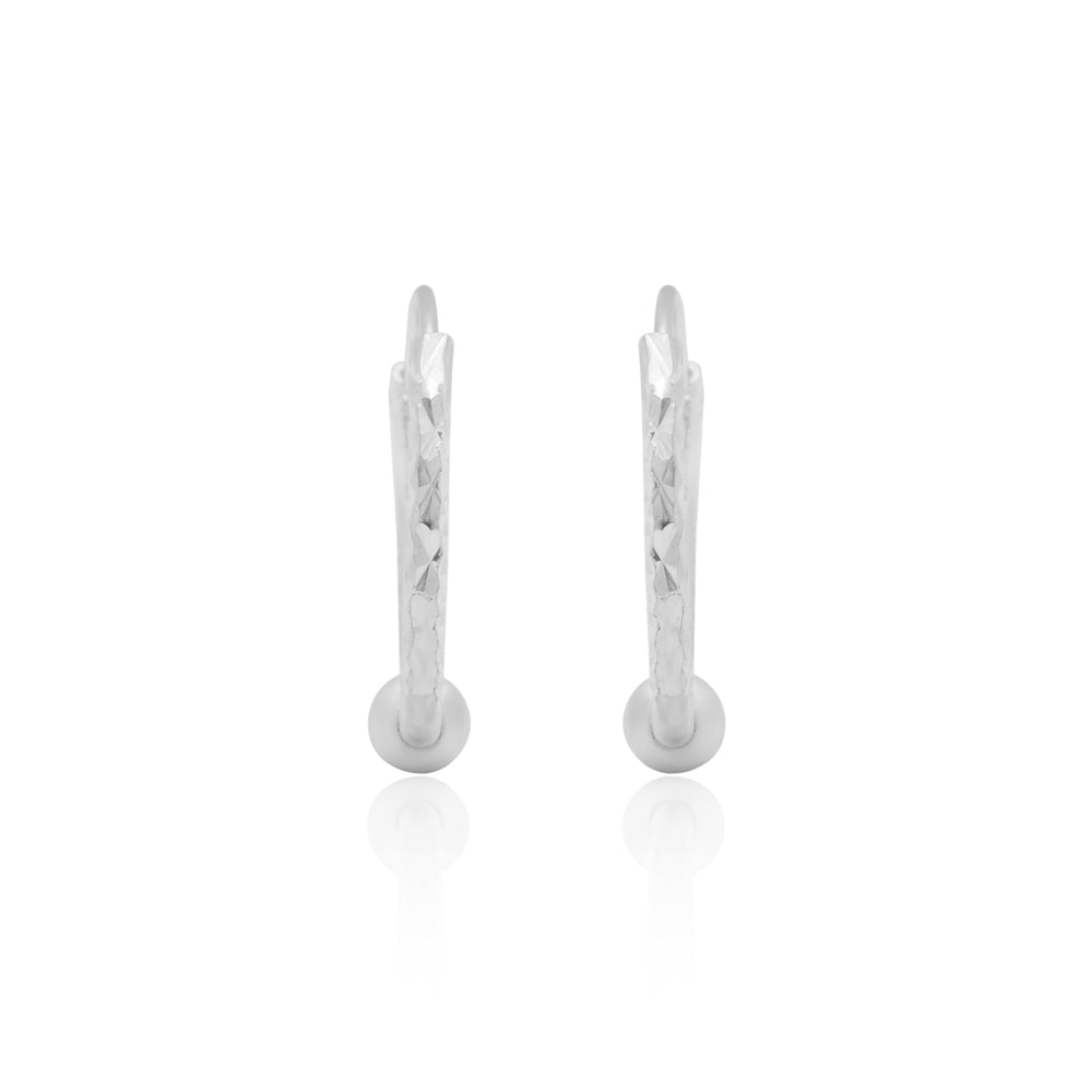 Pure 925 Sterling Silver light weighted Hoop Earrings