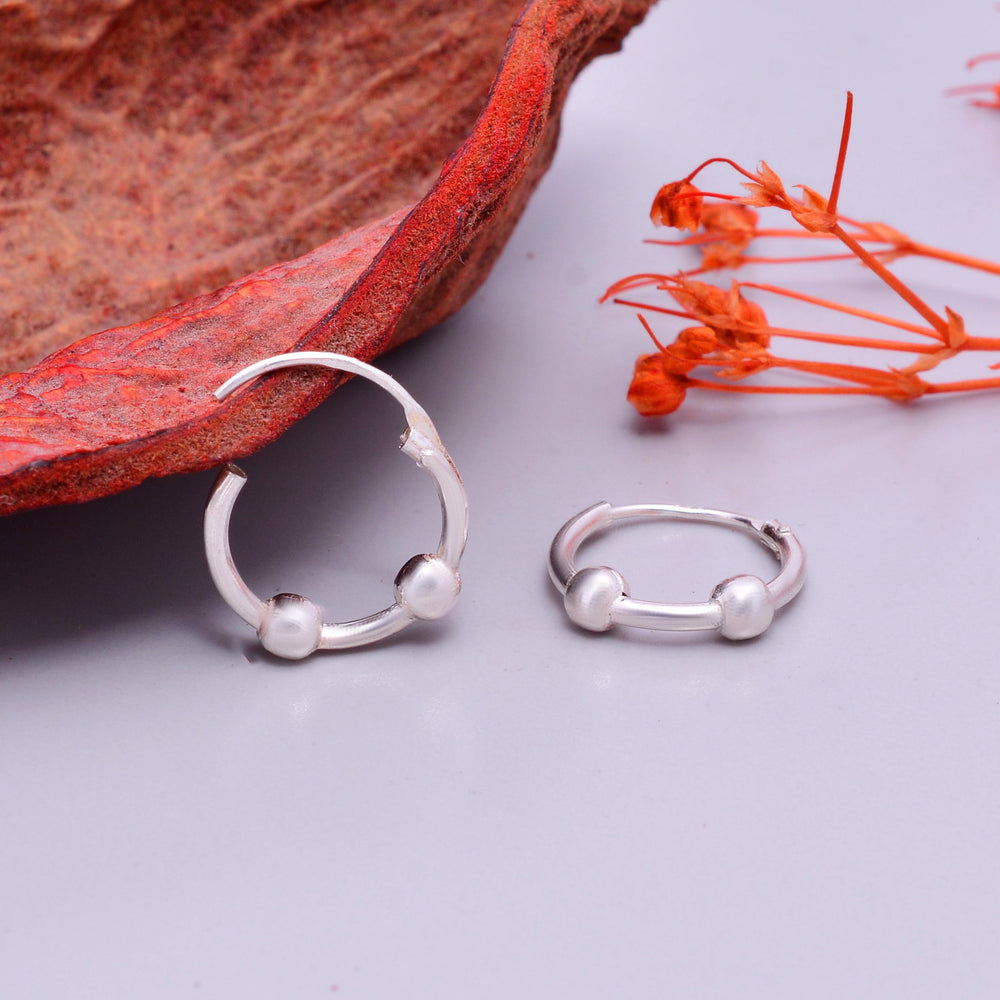 Pure 92.5 Sterling Silver Light weighted Hoop Earrings