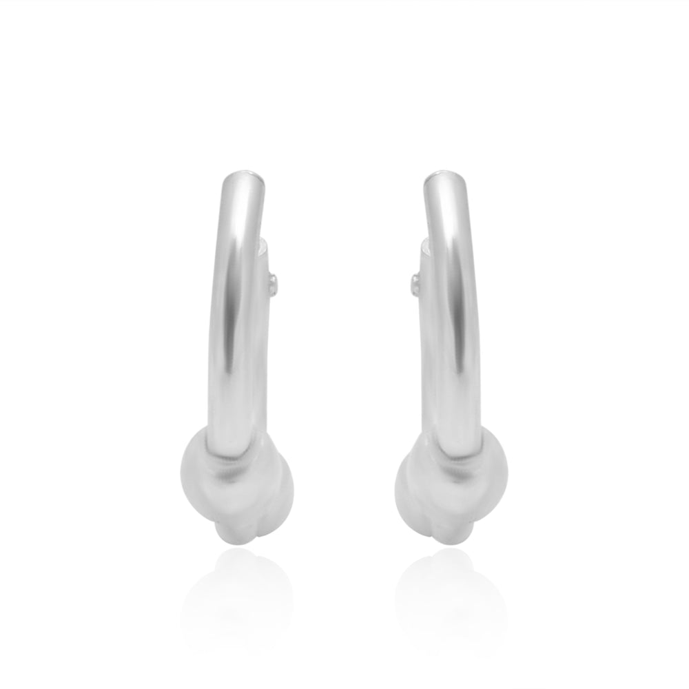 Pure 92.5 Sterling Silver Light weighted Hoop Earrings