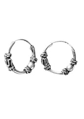 92.5 Sterling Silver light weighted Hoops