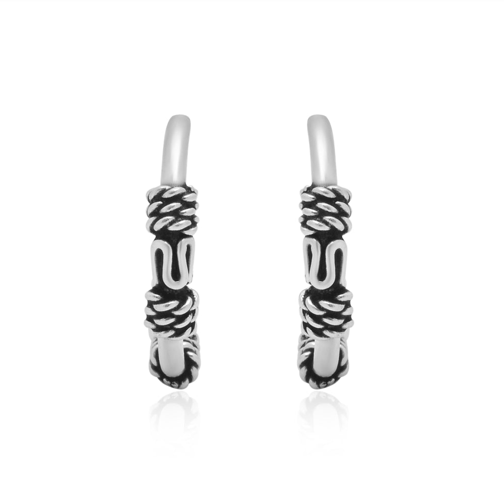 92.5 Sterling Silver light weighted Hoops