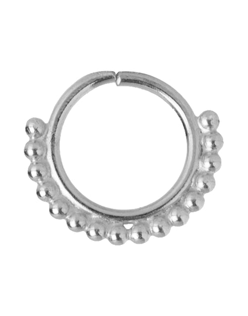 92.5 Sterling Silver Designer Nose Ring and Septum Ring - Default Title - Abhooshan