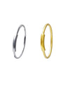 Combo of 92.5 Sterling Silver and Gold Plated Nose Ring for Women and Girls