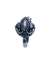 Designer Clip On Press On Nose Pin in Silver Alloy