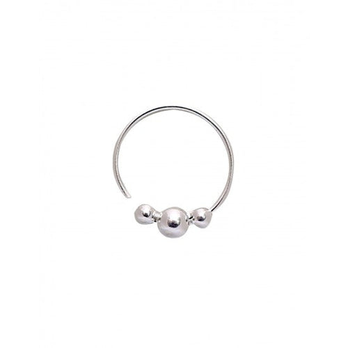 92.5 Sterling Silver 8 mm Nose Ring - Default Title - Abhooshan