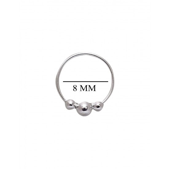 92.5 Sterling Silver 8 mm Nose Ring