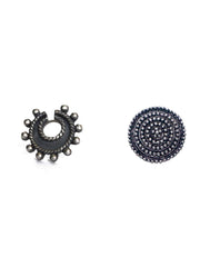 Combo of Designer and Tribal BIG look Silver Alloy Nose Pin/Studs