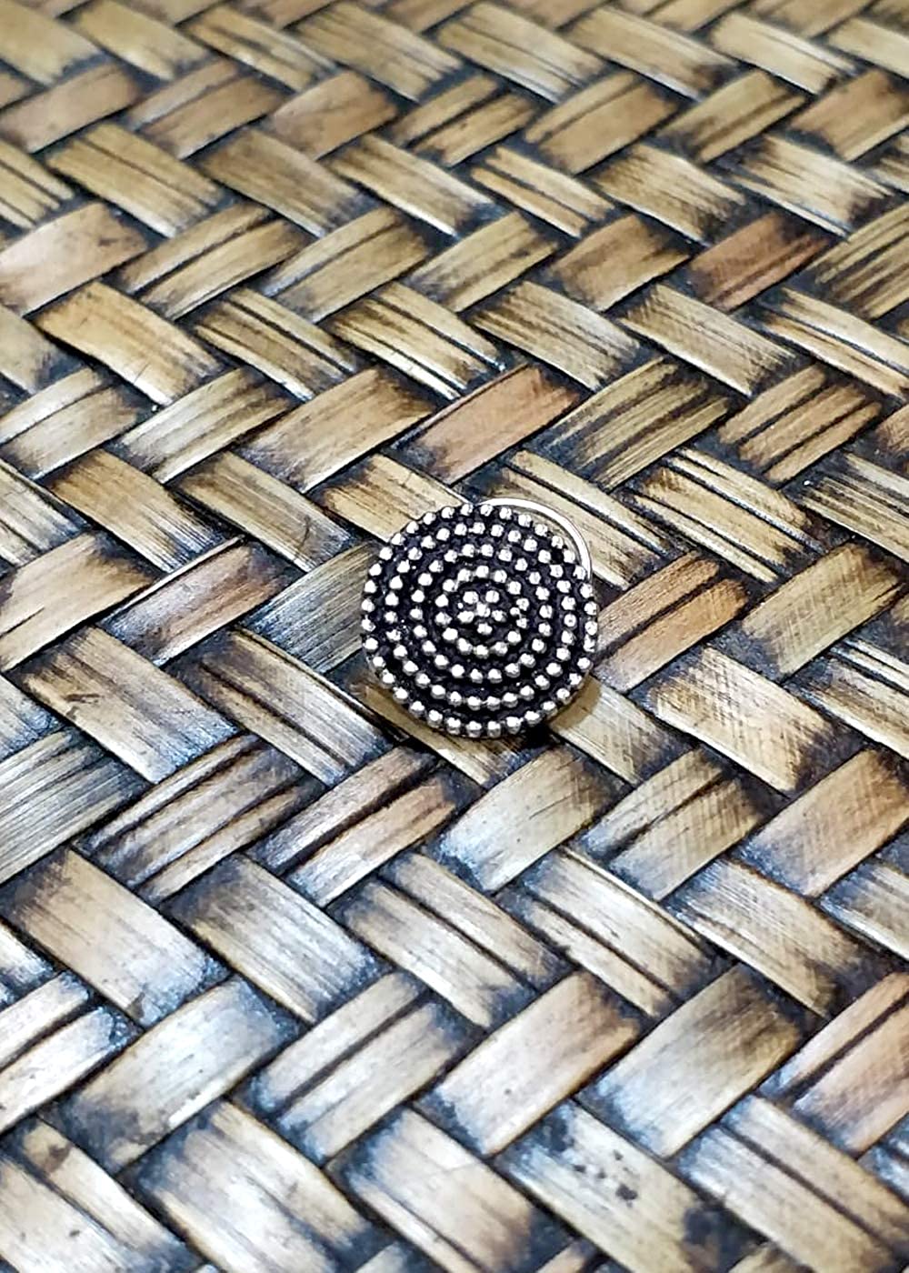Combo of Designer and Tribal look Big Silver Alloy Nose Pin and Peacock Nose Pin/Studs