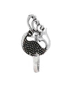 Designer and Tribal look Big Peaccok Silver Alloy Nose pin