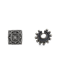 Combo of Designer and Tribal BIG look Silver Alloy Nose Pin/Studs