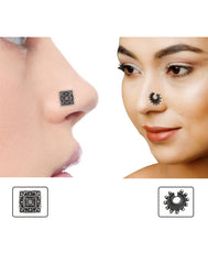 Combo of Designer and Tribal BIG look Silver Alloy Nose Pin/Studs