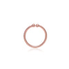 Rose Gold 92.5 Sterling Silver Clip On Nose Ring