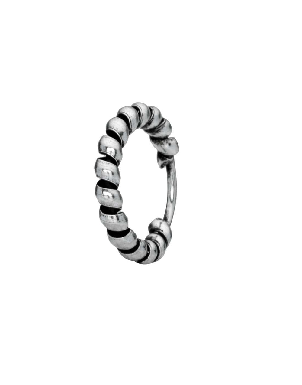 Nose Ring in 92.5 Sterling Oxidized Silver