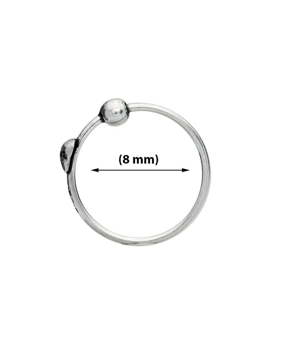 Combo of 92.5 Sterling Silver Nose Ring for Women and Girls