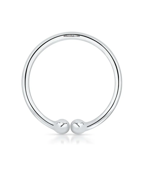 Unisex 92.5 Sterling Silver Clip On Nose Ring - Default Title - Abhooshan