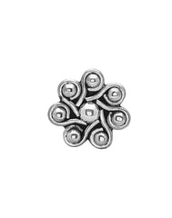 Big and Trendy Nose Pin with wire in 92.5 Silver for women and Girls