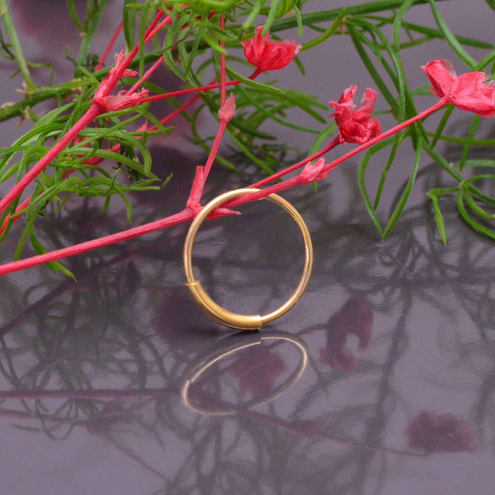 Gold Plated 92.5 Sterling Silver 6 mm Nose Ring