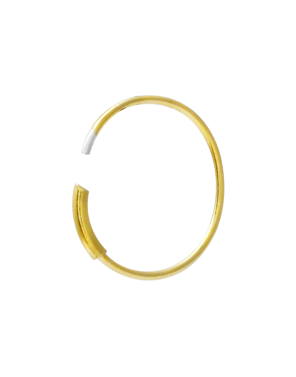 Gold Plated 92.5 Sterling Silver 6 mm Nose Ring