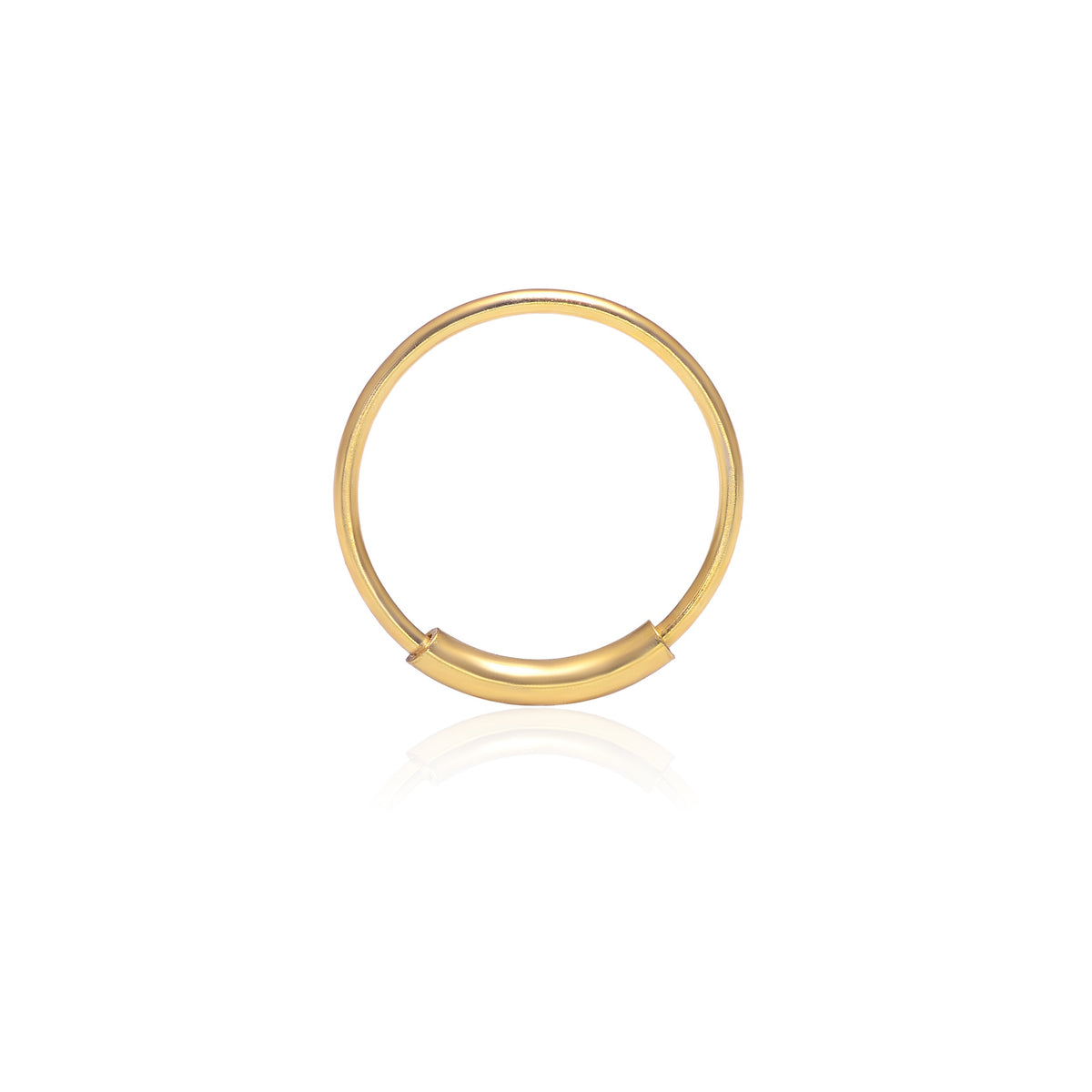 Gold Plated 92.5 Sterling Silver 8 mm Nose Ring