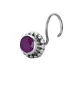 Precious Stone Ruby Small Nose Pin/Stud with wire in 92.5 Sterling Silver