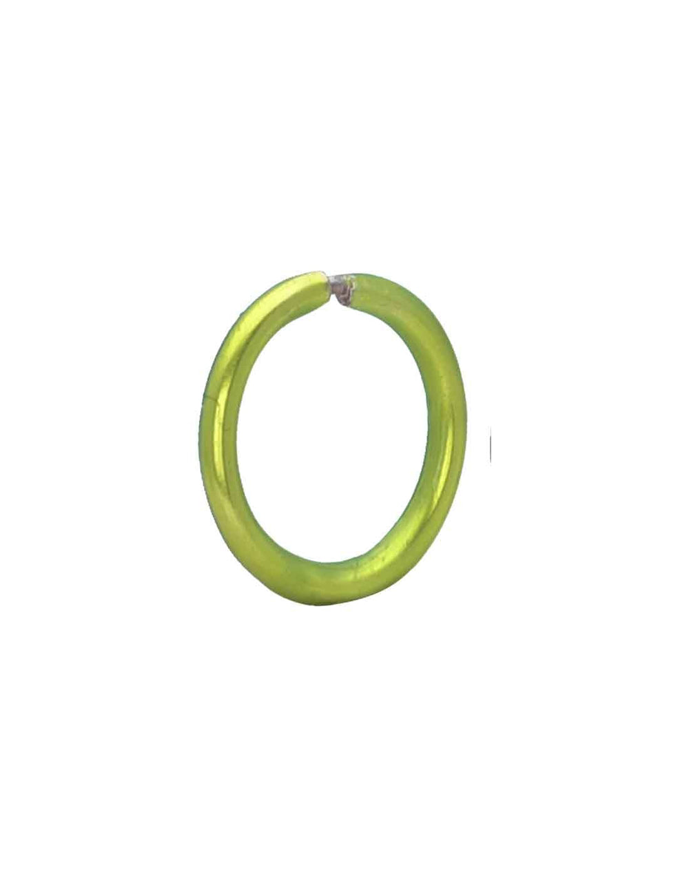 Yellow Enamel coated Clip on Nose ring in 92.5 Silver